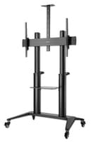 Manhattan Trolley Mount Stand for TV & Monitors, For screens: 70" to 120", VESA compatibility: all between 200x200 to 1000x600mm - check the dimensions of the four mounting holes on back of screen to ensure it fits, Max 140kg, Height adjustable 1250 to 1600mm, LFD