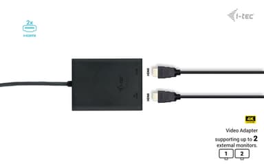 i-tec USB-C Dual 4K/60Hz (single 8K/30Hz) HDMI Video Adapter view 8
