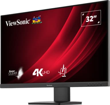 Viewsonic VG3208-4K computer monitor 81.3 cm (32") 3840 x 2160 pixels 4K Ultra HD LED Black view 3