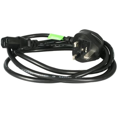 StarTech.com 6ft (1.8m) UK Computer Power Cable, 18AWG, BS 1363 to C13, 10A 250V, Black Replacement AC Power Cord, Kettle Lead / UK Power Cord, PC Power Supply Cable, TV/Monitor Power Cable view 4
