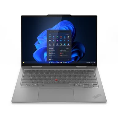 Lenovo ThinkPad X1 2-in-1 Gen 10 Aura Edition Intel Core Ultra 7 255U Hybrid (2-in-1) 35.6 cm (14") Touchscreen WUXGA 16 GB LPDDR5x-SDRAM 512 GB SSD Wi-Fi 6E (802.11ax) Windows 11 Pro UK English Grey view 1
