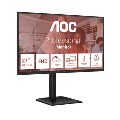 AOC 27E4CV computer monitor 68.6 cm (27") 1920 x 1080 pixels Full HD LED Black view 3