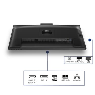 Philips 3000 series 27B2U3601H/00 computer monitor 68.6 cm (27") 2560 x 1440 pixels Quad HD LCD Black view 4