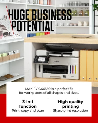 Canon MAXIFY GX6550 Inkjet A4 600 x 1200 DPI Wi-Fi view 8
