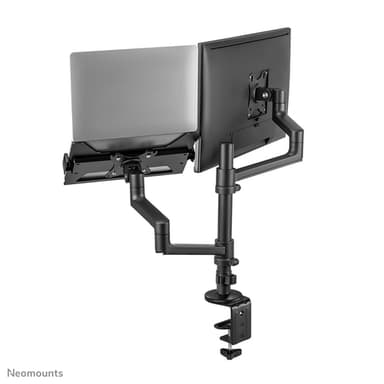 Neomounts DS20-425BL2 Monitor arm with laptop holder 17-27" - space saving view 16