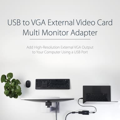StarTech.com USB 2.0 to VGA Adapter, USB to VGA Monitor Converter for Windows, 1080p (no support for macOS/ChromeOS/Linux) - TAA view 8