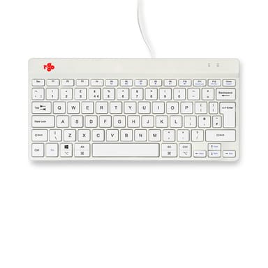 R-Go Tools Ergonomic keyboard R-Go Compact Break, compact keyboard with break software, QWERTY (UK), wired, white view 7