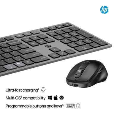 HP 725 Multi-Device Rechargeable Wireless Keyboard and Mouse Combo view 11