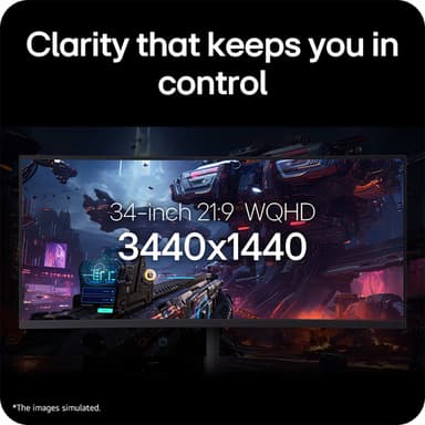 LG 34G630A-B computer monitor 86.4 cm (34") 3440 x 1440 pixels Wide Quad HD LCD Black view 18