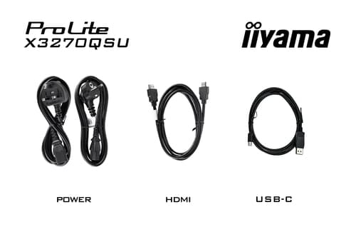 iiyama ProLite X3270QSU-B1 computer monitor 80 cm (31.5") 2560 x 1440 pixels Wide Quad HD LED Black