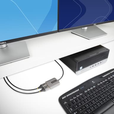 StarTech.com Dual-Monitor DisplayPort 1.4 Splitter, DisplayPort to 2x DP Multi-Monitor Adapter, Dual 5K 60Hz Computer MST Hub, Extra-Long Built-in Cable - Windows Only view 6