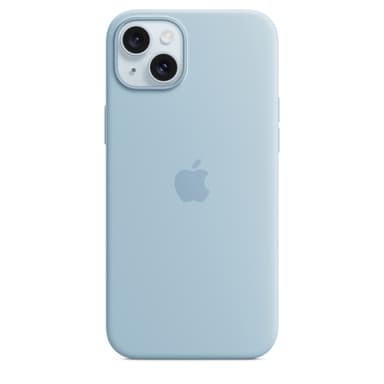 Apple iPhone 15 Plus Silicone Case with MagSafe - Light Blue view 1