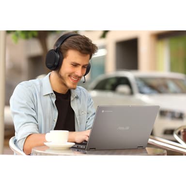 ASUS Chromebook CX34 Flip CB3401FBA-LZ0347 Intel® Core™ i7 i7-1255U 35.6 cm (14") Touchscreen WUXGA 8 GB LPDDR4x-SDRAM 256 GB SSD Wi-Fi 6E (802.11ax) ChromeOS Grey view 6