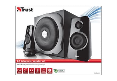 Trust Tytan 2.1 speaker set 60 W PC Black 2.1 channels view 2
