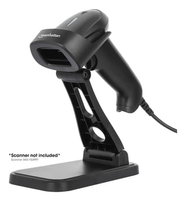 Manhattan Adjustable Barcode Scanner Stand, Height and Angle Adjustable, suitable for barcode scanner products 153997, 154116 and 154185, Black, Lifetime Warranty view 6