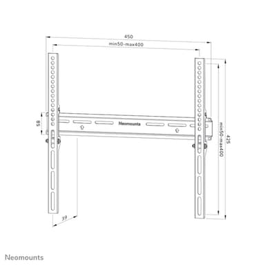 Neomounts WL30-350BL14 TV mount wall 32-65" - fixed - lockable view 14