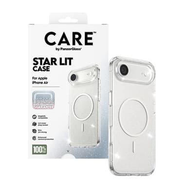 PanzerGlass CARE™ by ® Star Lit Case w. White MagSafe iPhone Air view 5