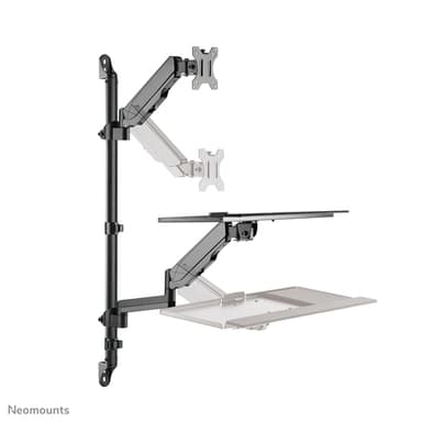 Neomounts WL90-325BL1 Sit-stand workstation wall 17-32" - gas spring view 4