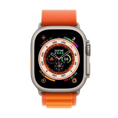 Apple Watch Ultra OLED 49 mm Digital 410 x 502 pixels Touchscreen 4G Titanium Wi-Fi GPS (satellite) view 2