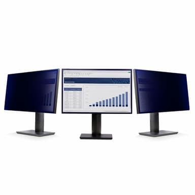 StarTech.com 24-inch 16:9 Computer Monitor Privacy Screen, Hanging Acrylic Filter, Quick-Install Security Shield, Monitor Screen Protector, +/- 30 Deg. View, Glossy - TAA view 2