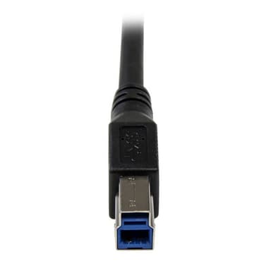 StarTech.com 1m Black SuperSpeed USB 3.0 (5Gbps) Cable - Right Angle A to B - M/M view 5