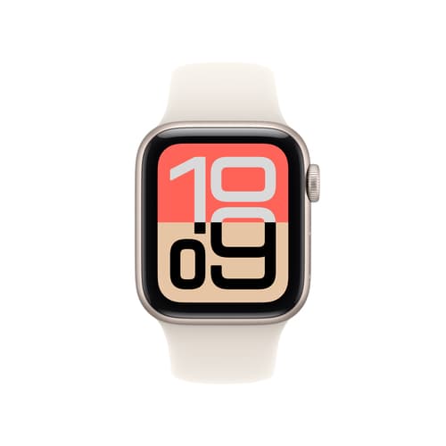 Apple Watch SE (3nd generation) SE 3 GPS + Cellular 40mm Starlight Aluminium Case with Starlight Sport Band - S/M