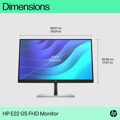 HP E-Series E22 G5 FHD Monitor view 5