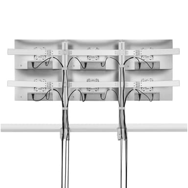 StarTech.com Six-Monitor Desk Mount with Crossbar, Up To 32-inch Computer Screens, Max 17.6lb (8kg) each, Dual Column, C-clamp/Grommet, Height Adjustable view 4