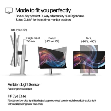 HP Series 7 Pro 27 inch 4K Thunderbolt 4 Monitor - 727pk view 10