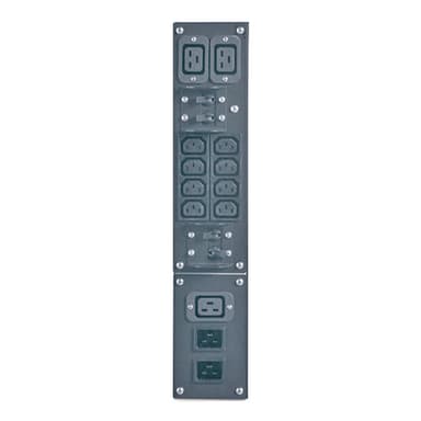APC Service Bypass Panel- 230V, 32A, BBM, IEC320 C20/HW input, IEC-320 Output- (2) C19 (8) C13 view 4