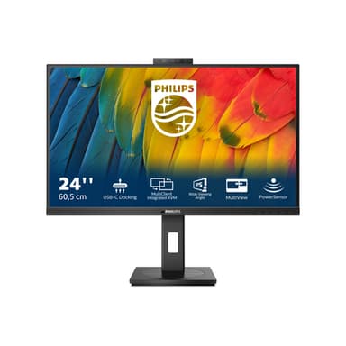 Philips 5000 series 24B1U5301H/00 computer monitor 60.5 cm (23.8") 1920 x 1080 pixels Full HD LCD Black view 2