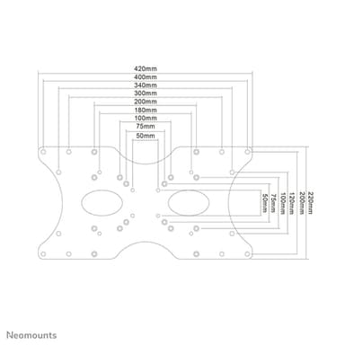 Neomounts FPMA-VESA400 VESA-adapter 22-52" view 8