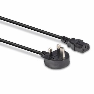 Lindy 15m UK 3 Pin Plug to IEC C13 mains power Cable, Black view 3