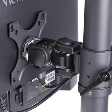 StarTech.com Desk Mount For 2x Vertically Stacked Monitors, Dual 49", Total 70lb (32kg), C-Clamp, Quick-Release VESA System, Widescreen 16:9/Ultrawide 32:9, TAA view 6