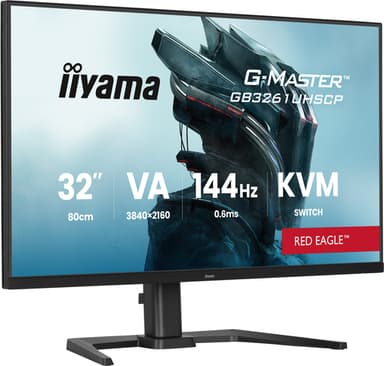 iiyama G-MASTER GB3261UHSCP-B1 computer monitor 80 cm (31.5") 3840 x 2160 pixels 4K Ultra HD LED Black view 3