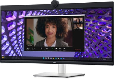 DELL P Series P3424WEB computer monitor 86.7 cm (34.1") 3440 x 1440 pixels 4K Ultra HD LCD Black view 1