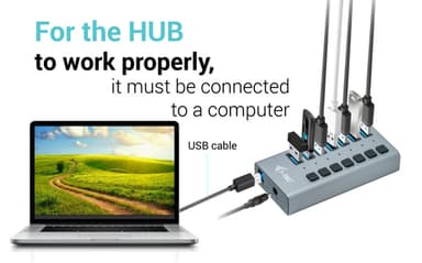 i-tec USB 3.0 Charging HUB 7port + Power Adapter 36 W view 9