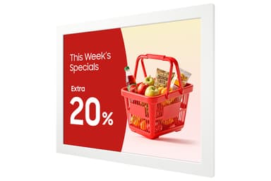 Samsung EMDX EM13DX Digital signage flat panel 33.8 cm (13.3") Wi-Fi White Tizen 24/7 view 2