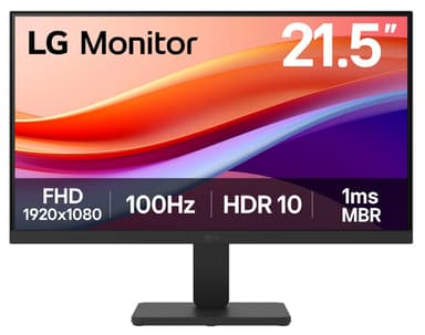 LG 22U401A-B computer monitor 54.6 cm (21.5") 1920 x 1080 pixels Full HD LED Black view 1