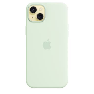 Apple iPhone 15 Plus Silicone Case with MagSafe - Soft Mint view 3