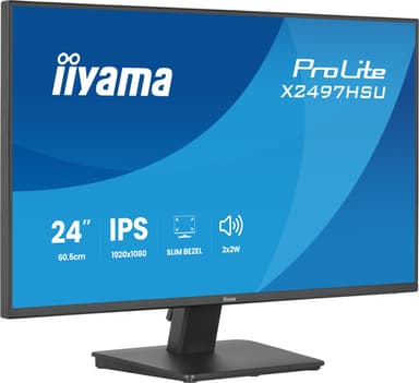 iiyama ProLite X2497HSU-B1 computer monitor 60.5 cm (23.8") 1920 x 1080 pixels Full HD LED Black view 4