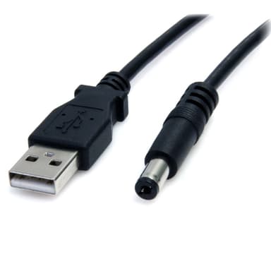 StarTech.com USB to 5.5mm Power Cable - Type M Barrel - 2m view 1