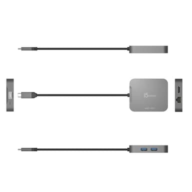j5create JCD3191 4K60 Elite USB-C® Travel Adapter, Black view 3