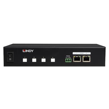 Lindy 32622 power distribution unit (PDU) 4 AC outlet(s) 1U Black view 3