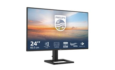 Philips 1000 series 24E1N1300AE/00 computer monitor 60.5 cm (23.8") 1920 x 1080 pixels Full HD LCD Black view 2