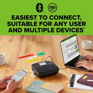 DYMO LabelManager Executive 640 CB Portable Label Printer Kit with Carry Case and 3 Label Cassettes | Compact QWERTY Label Maker | Bluetooth & USB Connectivity | Compatible with D1 Labels view 7