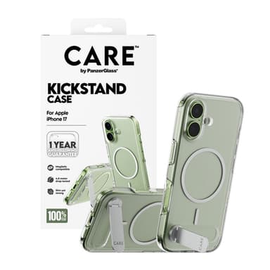 PanzerGlass CARE™ by ® Kickstand Case Transparent w. MagSafe iPhone 17 view 5