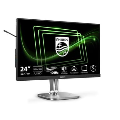 Philips 5000 series 24B2G5200/00 computer monitor 60.5 cm (23.8") 1920 x 1080 pixels Full HD LCD Anthracite view 3