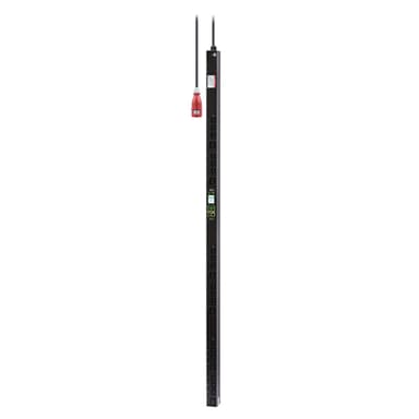 APC Easy Rack PDU, Metered Outlet, 0U, 3 Phase, 11kW, 230V, 16A, (18) C13 and (6) C19 outlets, IEC60309 3P+N+PE inlet view 1