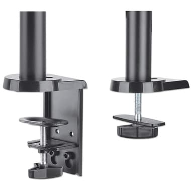 Manhattan Desk Mount for TV & Monitors (Full Motion Gas Spring), For screens 13" to 27", Clamp or Grommet Assembly, VESA compatibility: 75x75mm and 100x100mm - check the dimensions of the four mounting holes on back of screen to ensure it fits, Max 8kg, Bracket view 5